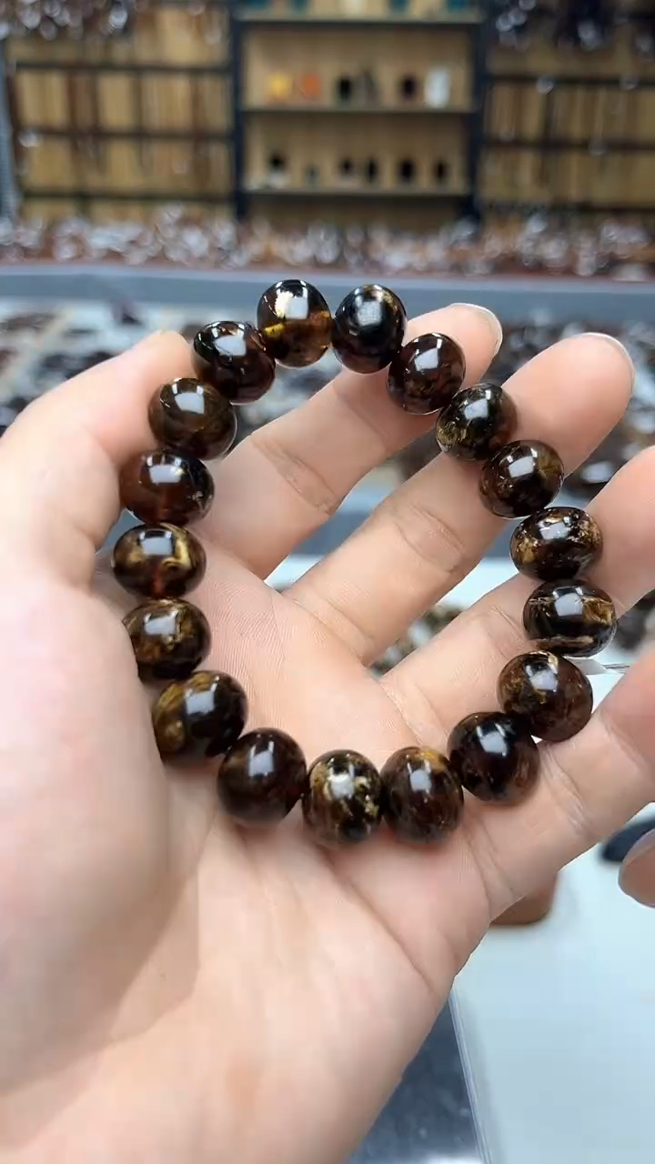 裸石琥珀未镶嵌抚顺琥珀13+黑花多样性发其一