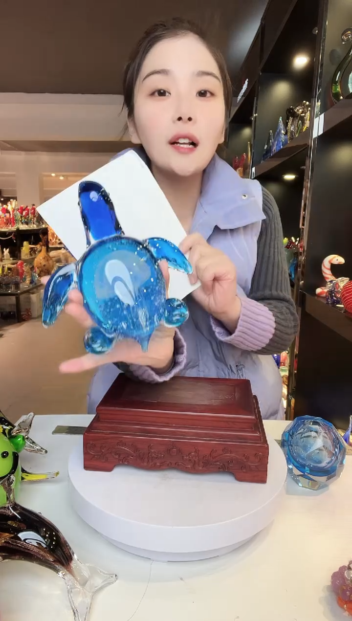 【闪购商品】茶盏琉璃摆件家居摆件