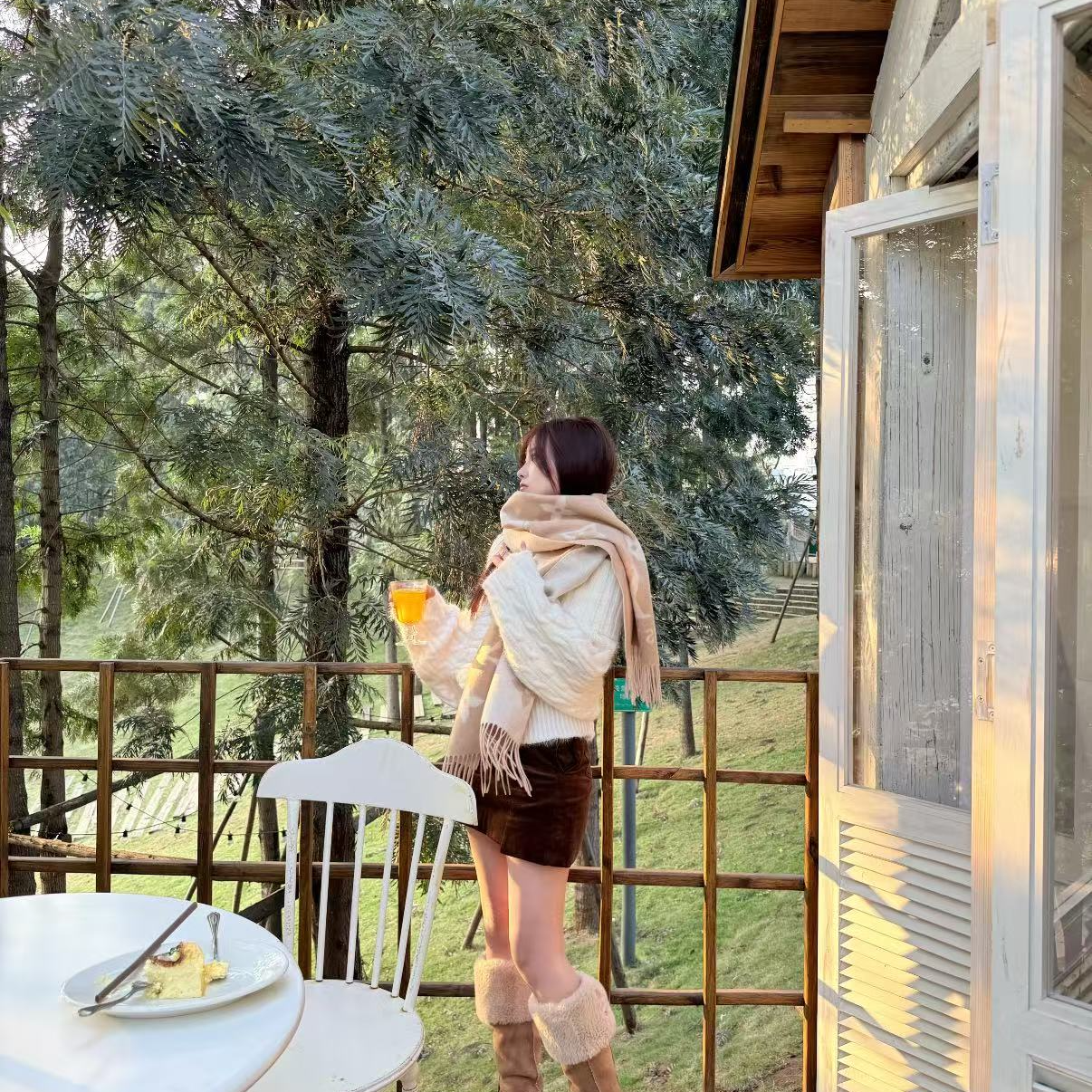 秋冬百搭情侣款字母标保暖围脖2