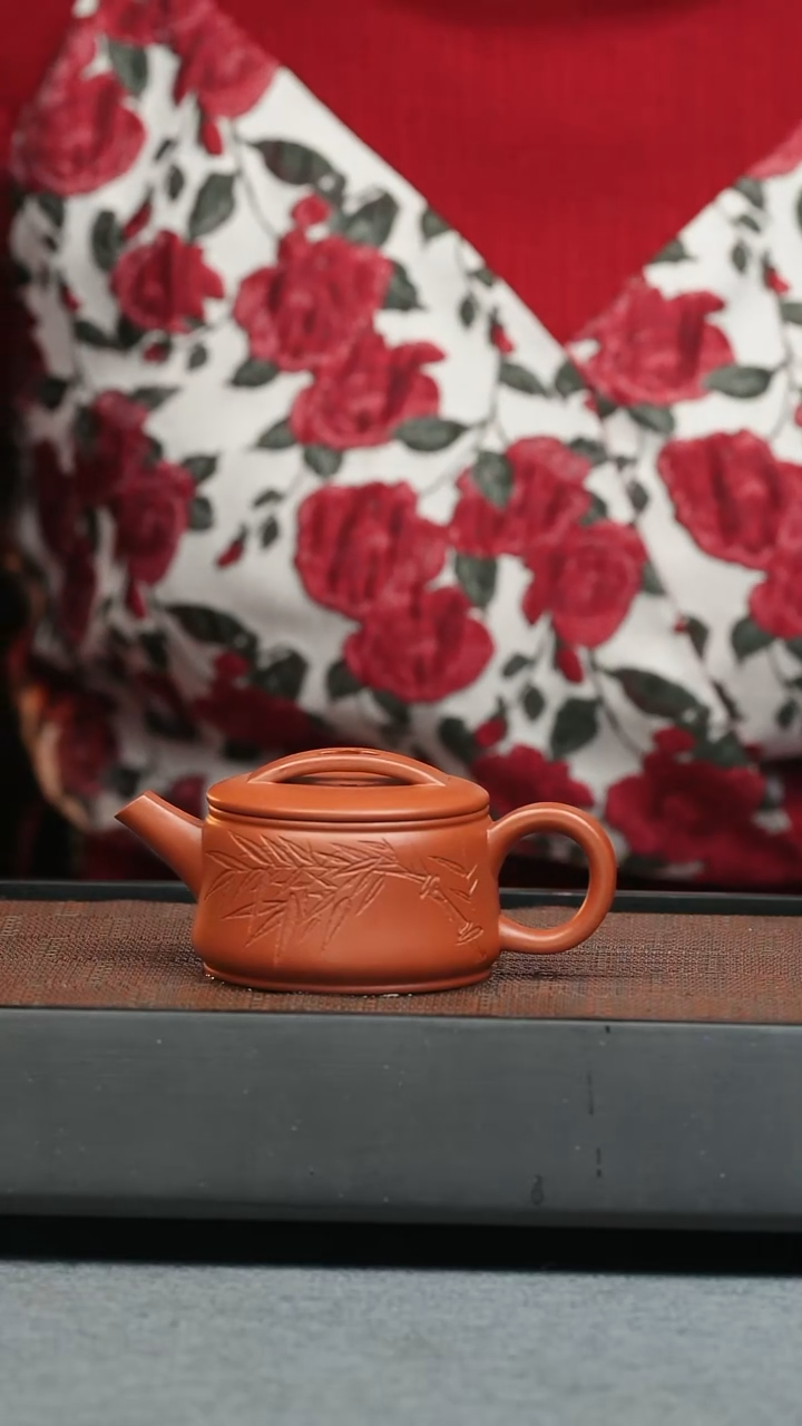 【闪购商品】紫砂茶壶五堂 虚瓦-好久不见-刻