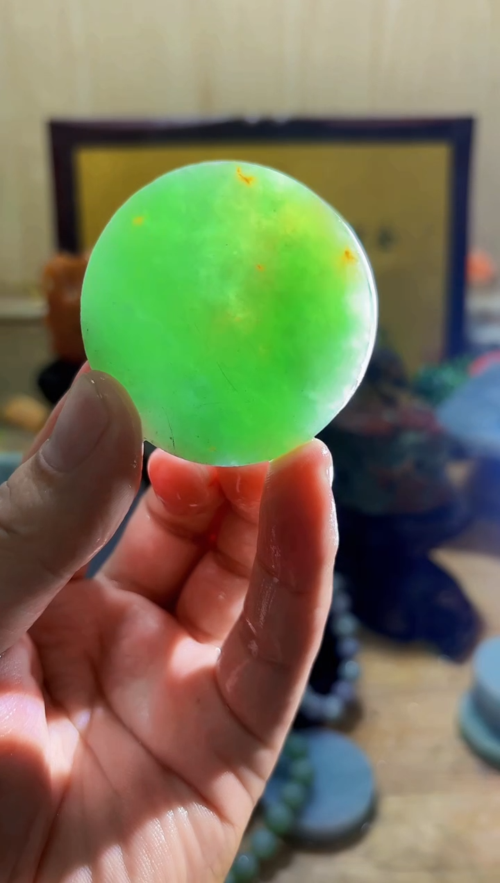 未镶嵌挂件翡翠A货常星5050