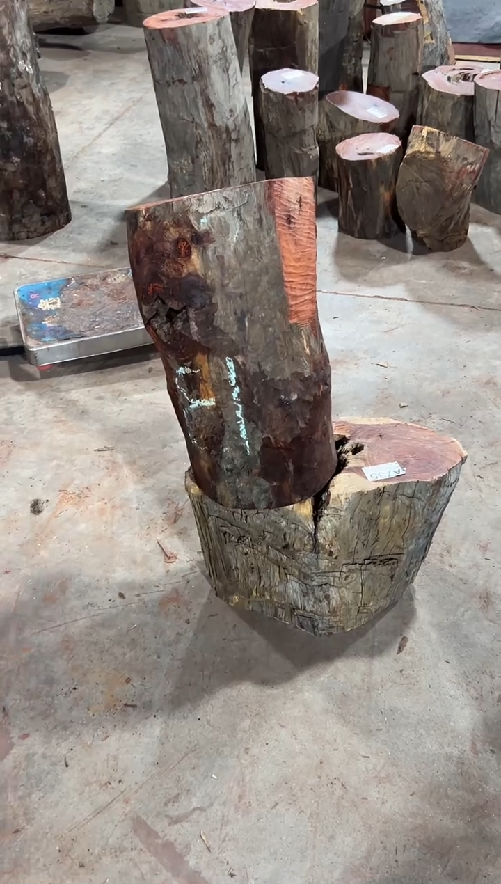 紫檀木类端景台凄**豹赞比亚血檀 非洲紫檀