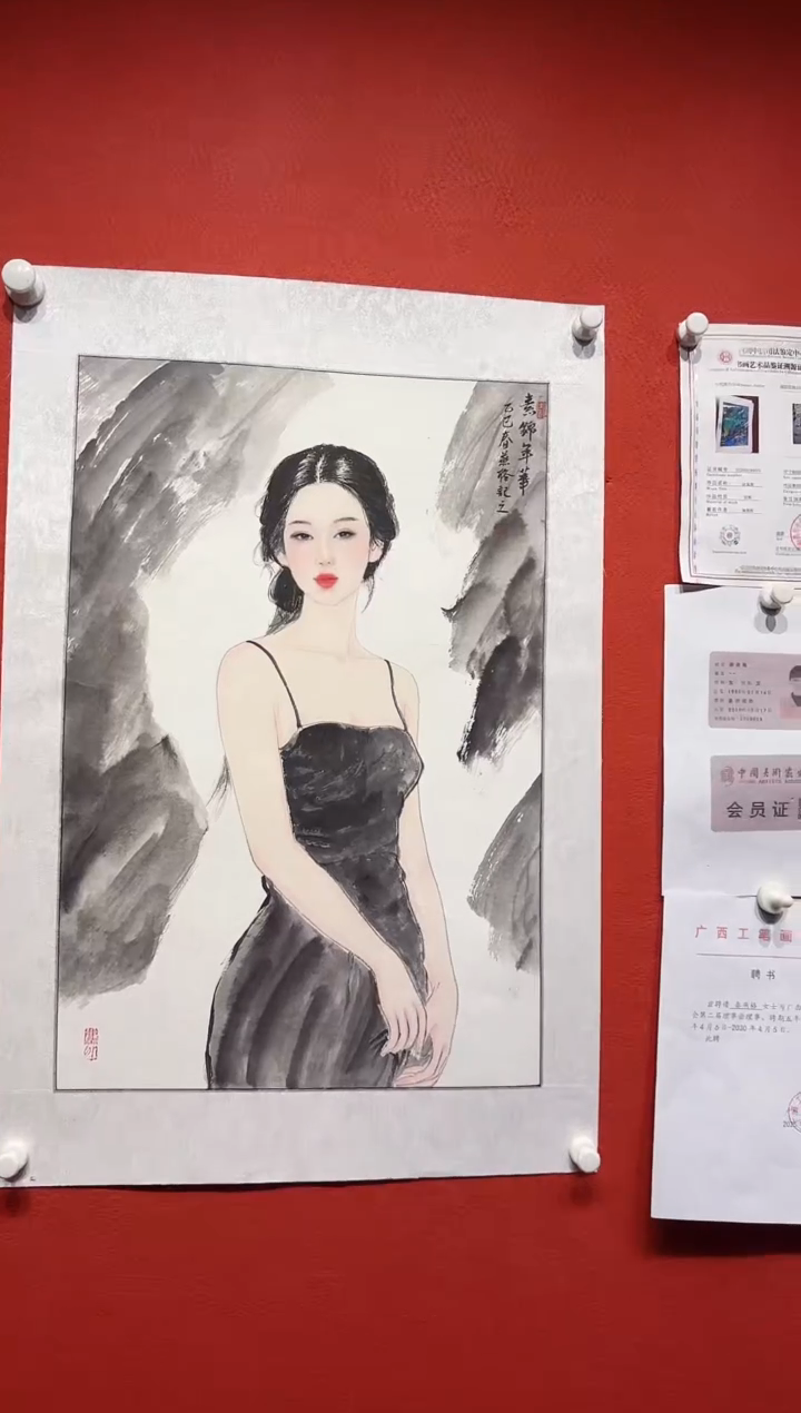 国画秦燕格国画手绘作品Y48