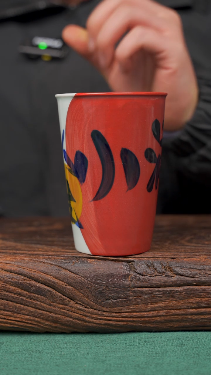 【闪购商品】瓷片58景德镇杯釉下手工手绘瓷器