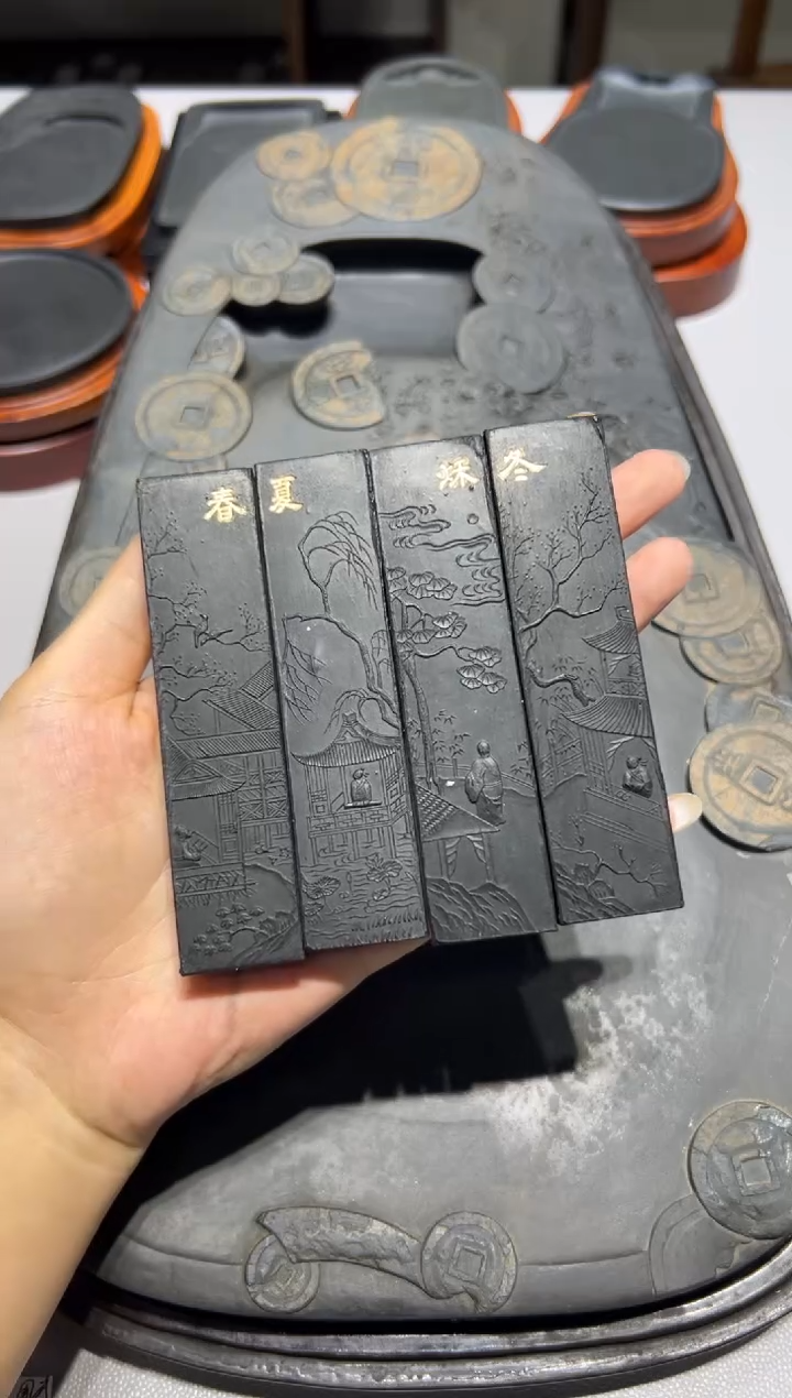大道文化徽墨一对