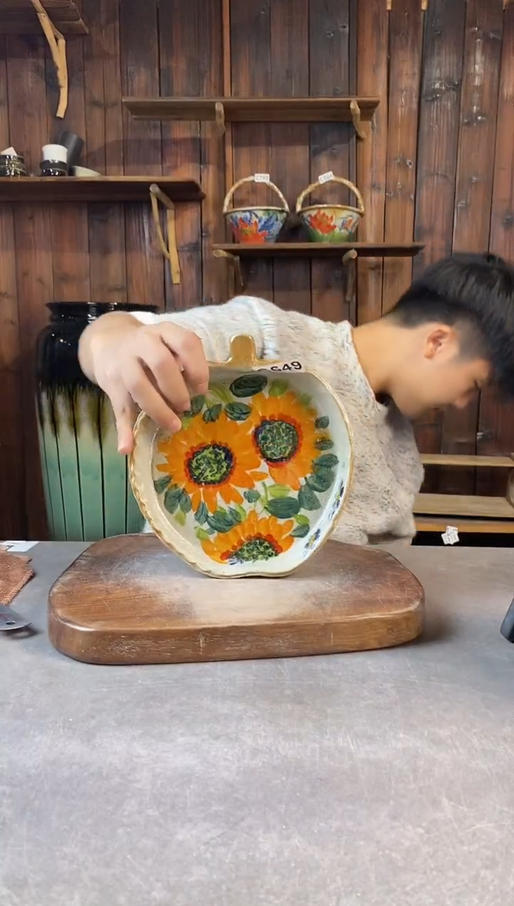 碗649，手工手绘，超值陶瓷！