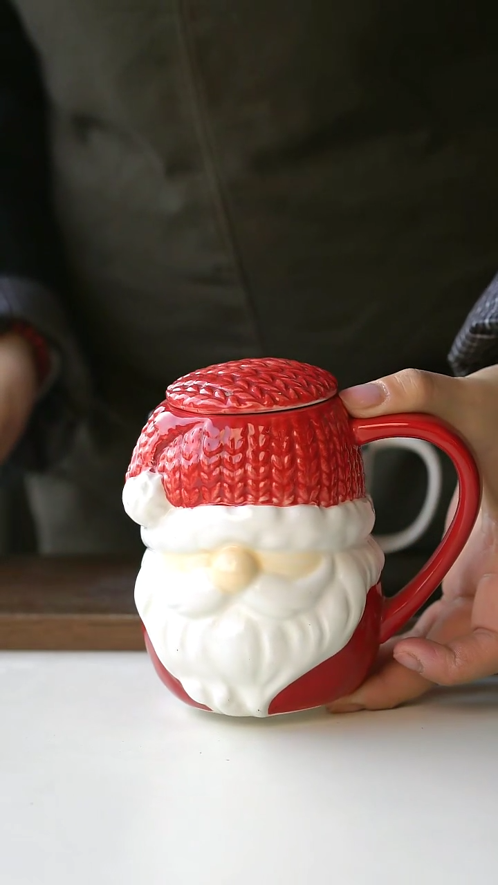 【闪购商品】陶瓷圣诞老人马克杯@4-2@