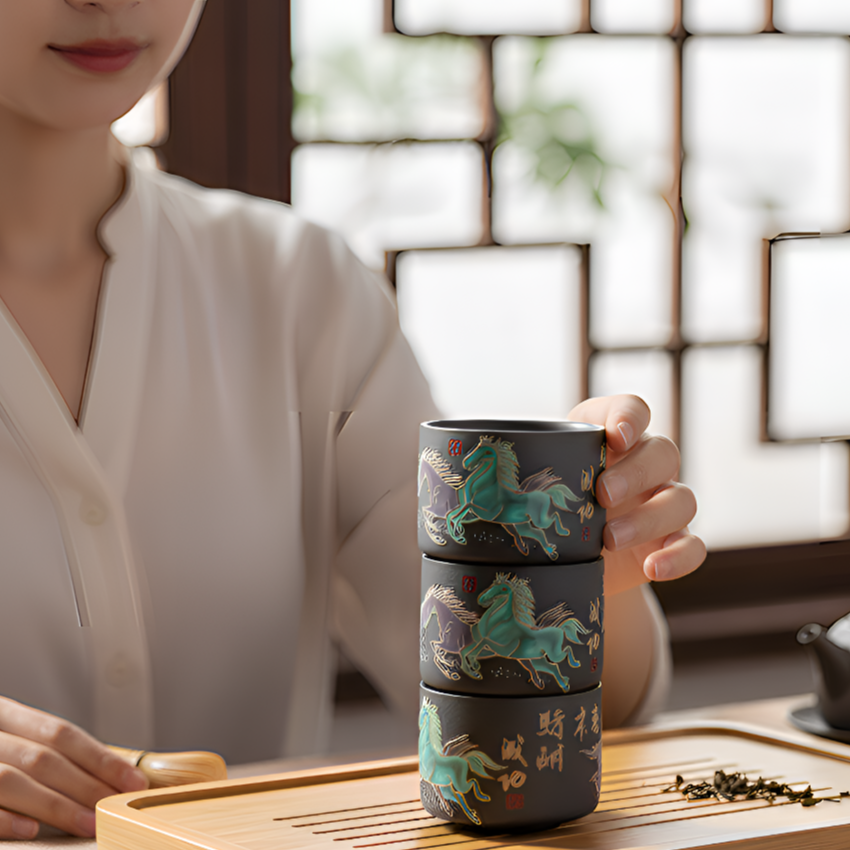 【旺】马到成功变色客杯三个