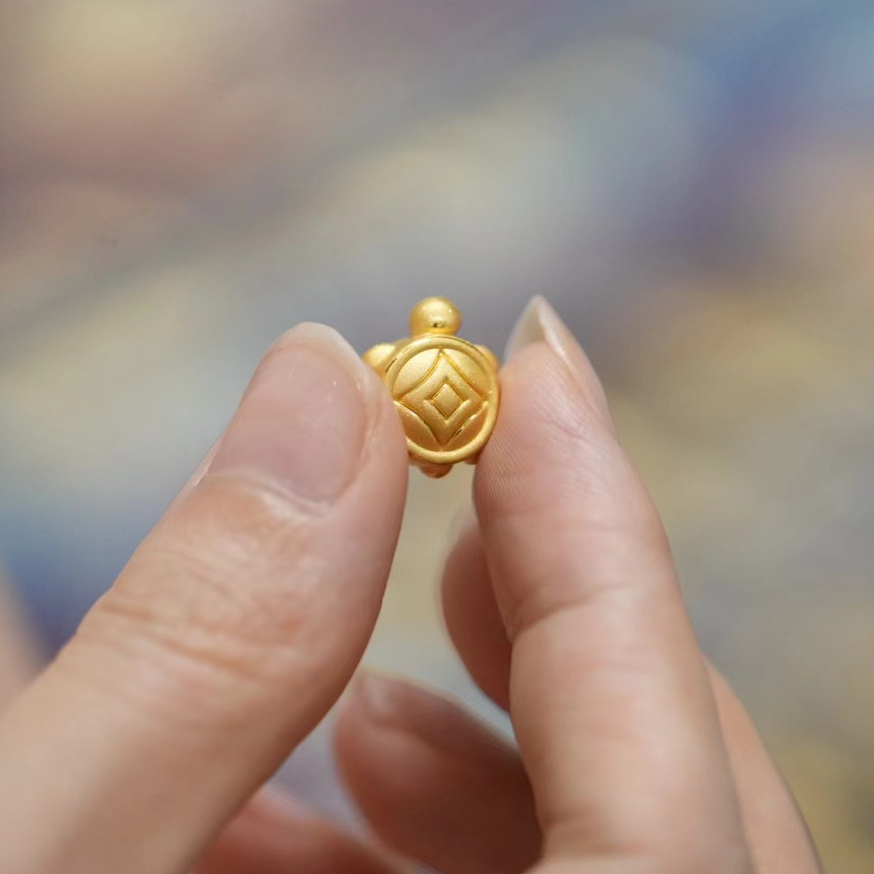 【巧玲专属】足金999钱币乌龟吊坠（按实际克重多退少补）