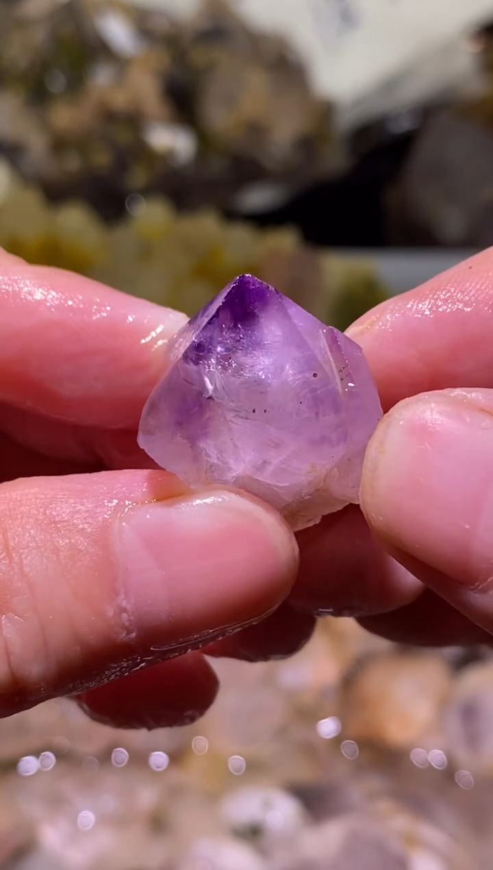 未镶嵌珠宝半成品水晶89号紫色星空花园水晶