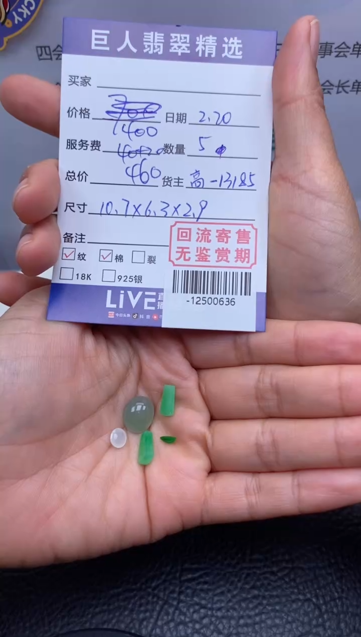 【闪购商品】翡翠颈饰未镶嵌多人-12500636