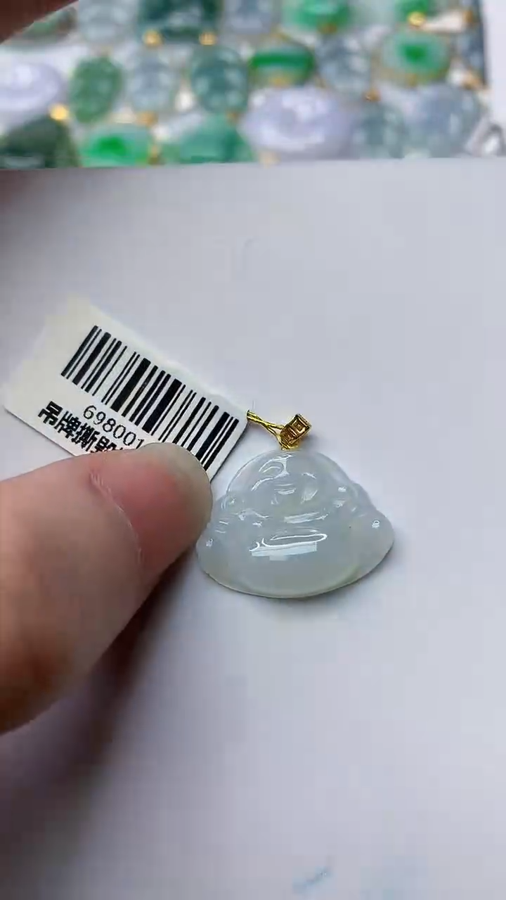 【闪购商品】翡翠颈饰18K金镶嵌32........