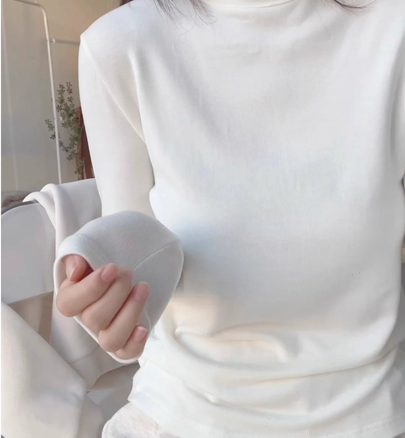 柠檬 29到49 备注链接 默认瑕疵 白色小立领打底衫女