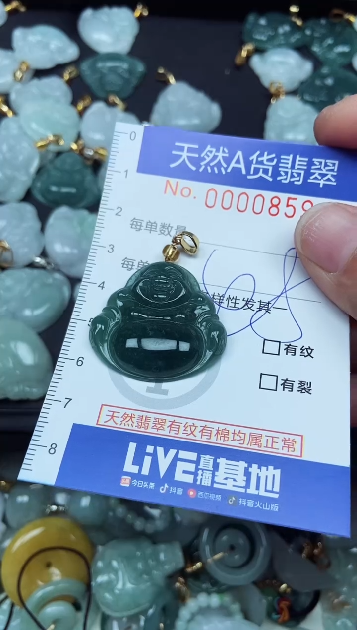 翡翠未镶嵌吊坠(不含链)翡翠