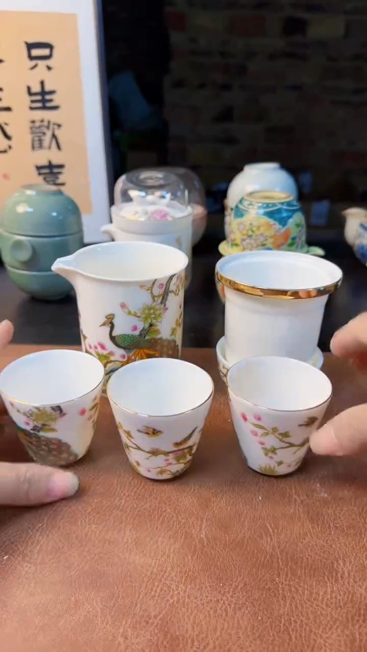 【闪购商品】杯德化白瓷，快客茶具