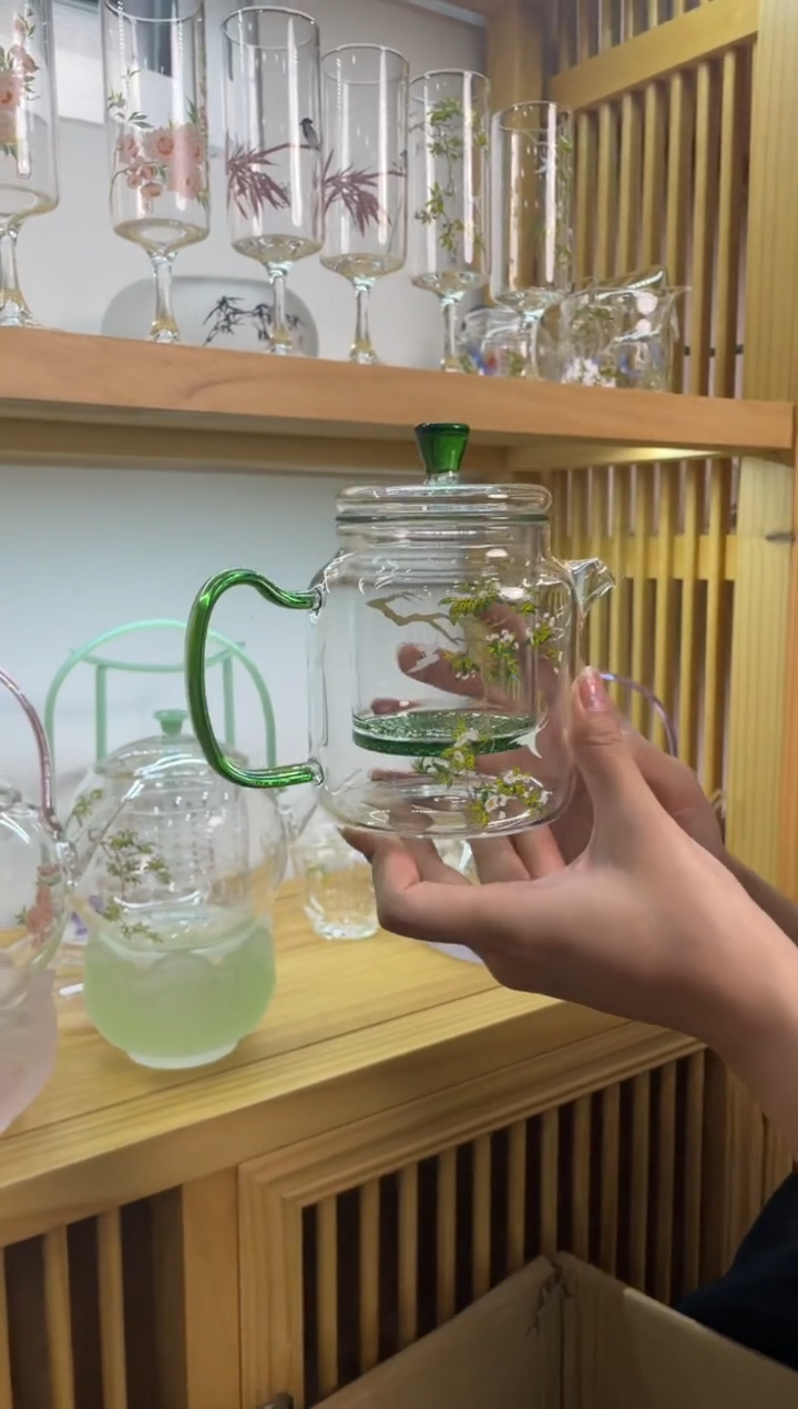 遇器梨花白燕神奇壶绿把