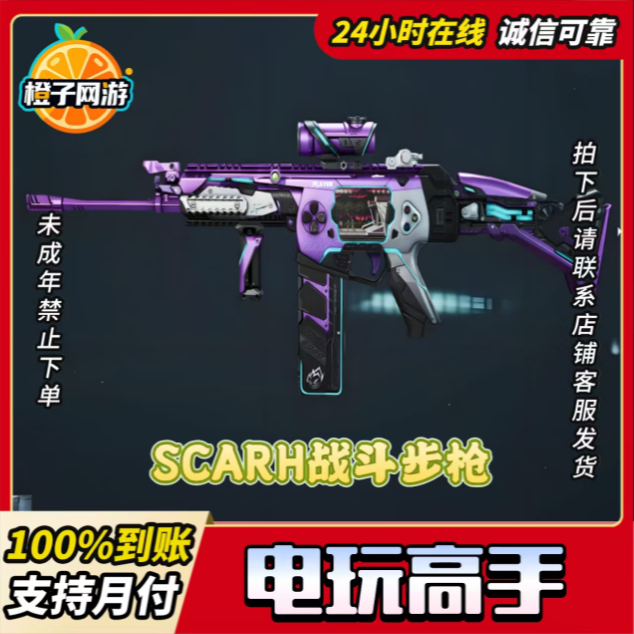 三角洲行动SCARH电玩高手王牌之剑水墨云图黑海捆绑包红狼飞虎