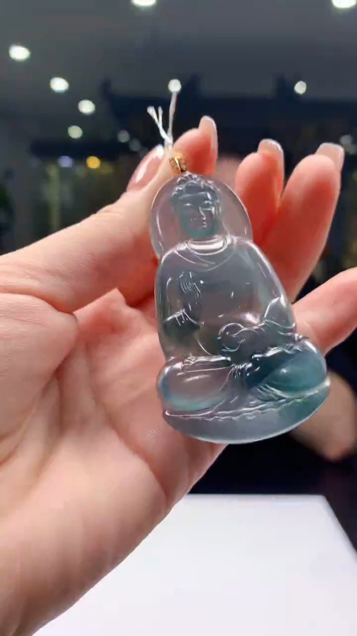 【闪购商品】定制翡翠未镶嵌1019ry-毛货挂件38