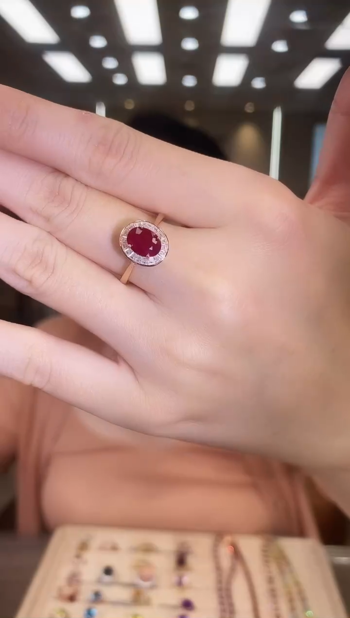 银S925镶嵌戒指红宝石09