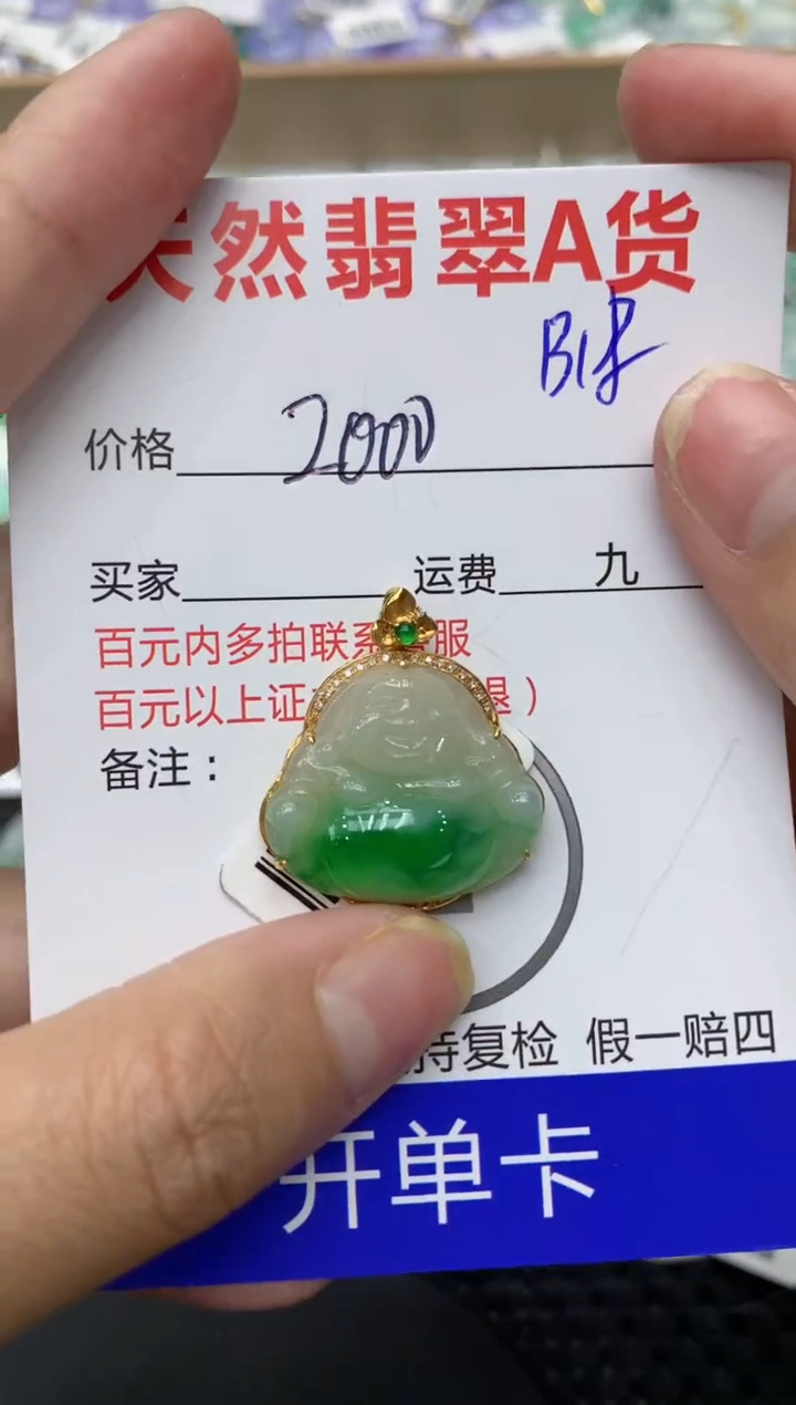 【闪购商品】翡翠颈饰18K金镶嵌111111111