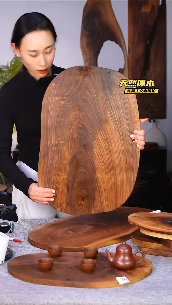 木北美黑胡桃原木.干裂疤结不属于商品质量问题完美主义者慎拍