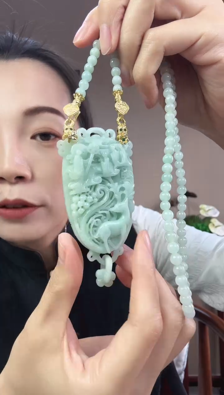 【闪购商品】翡翠颈饰未镶嵌国风原创
