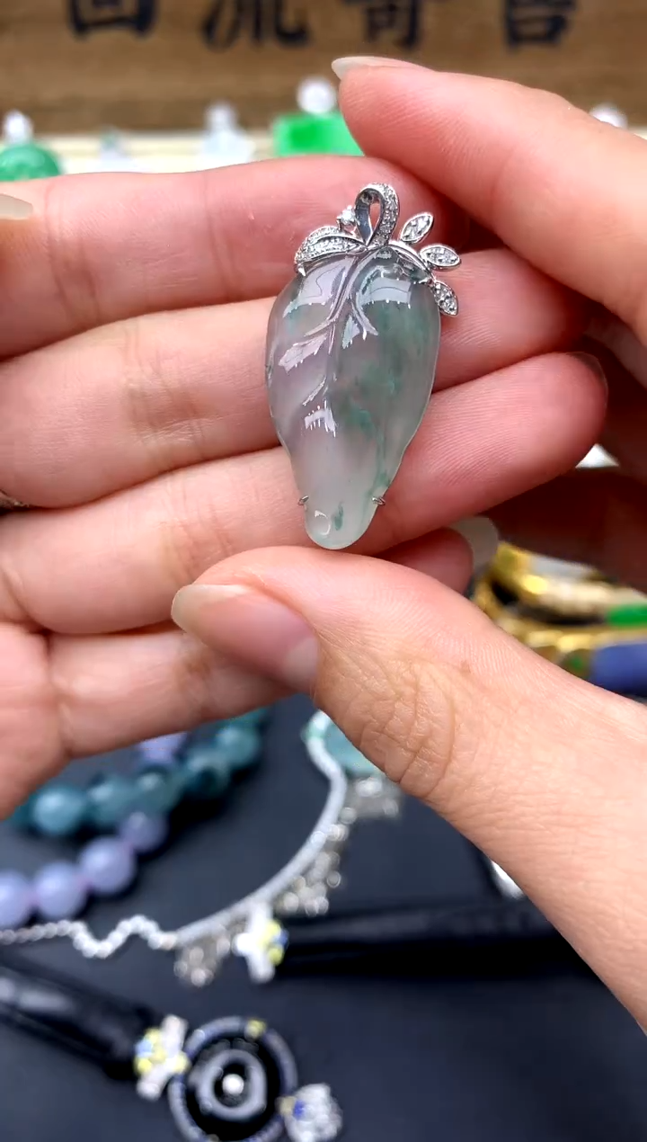 【闪购商品】翡翠颈饰18K金镶嵌345-中国好珍宝