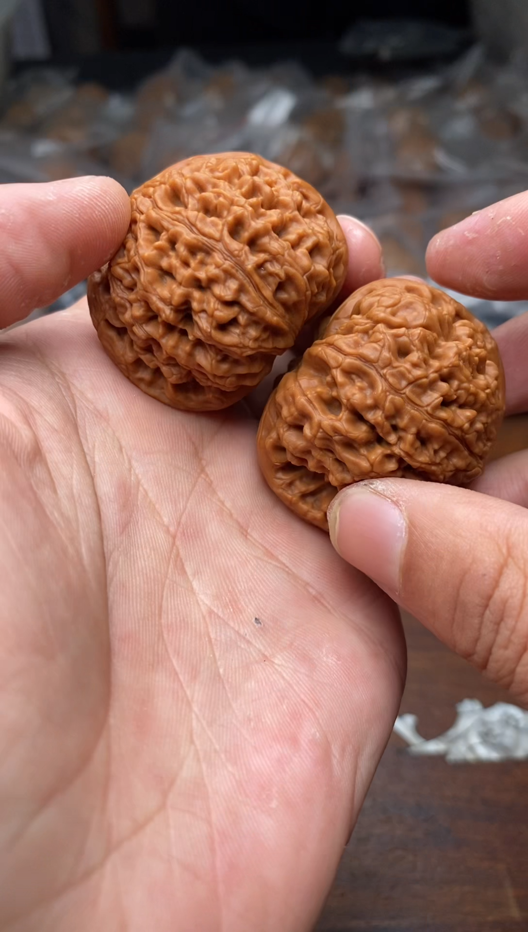 【闪购商品】文玩核桃把件A373号42尺水龙纹