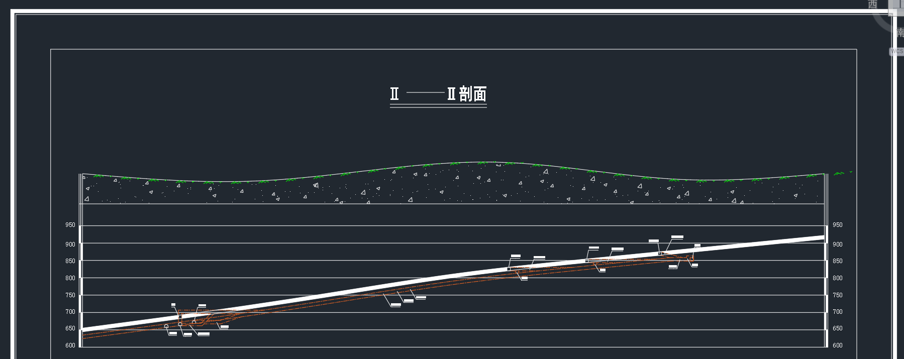 采区巷道布置剖面图绘制教程（课程毕业设计）