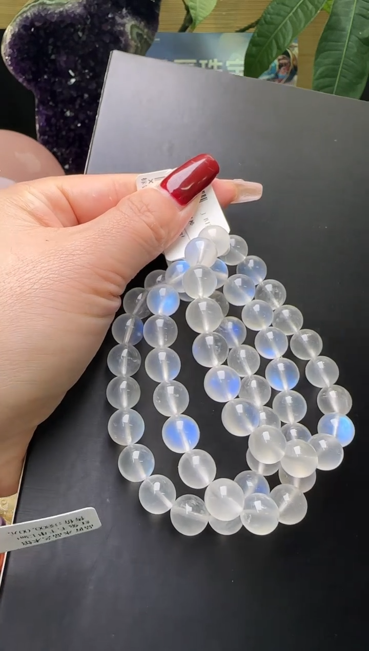 【闪购商品】长石手串未镶嵌月光石手串11m+多样性发一X30804