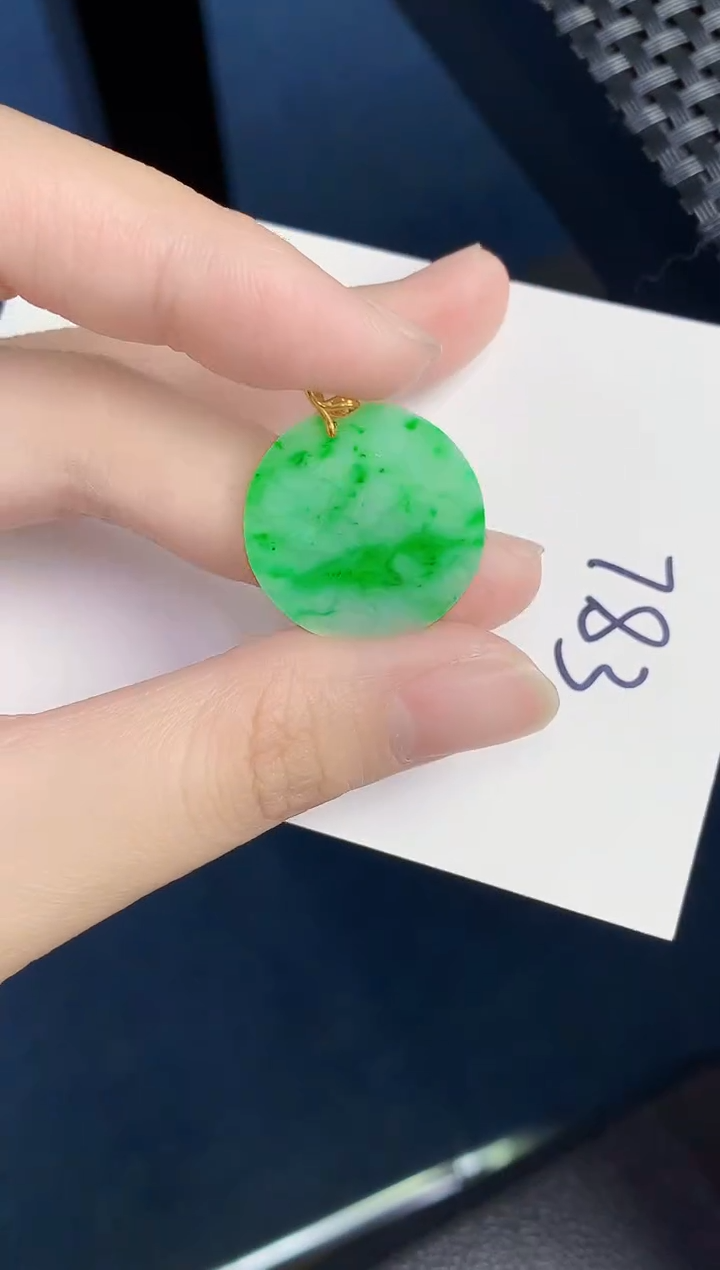 【闪购商品】翡翠颈饰18K金镶嵌000000000