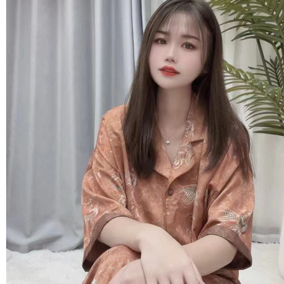 20242024新款轻奢国风睡衣三件套BXX