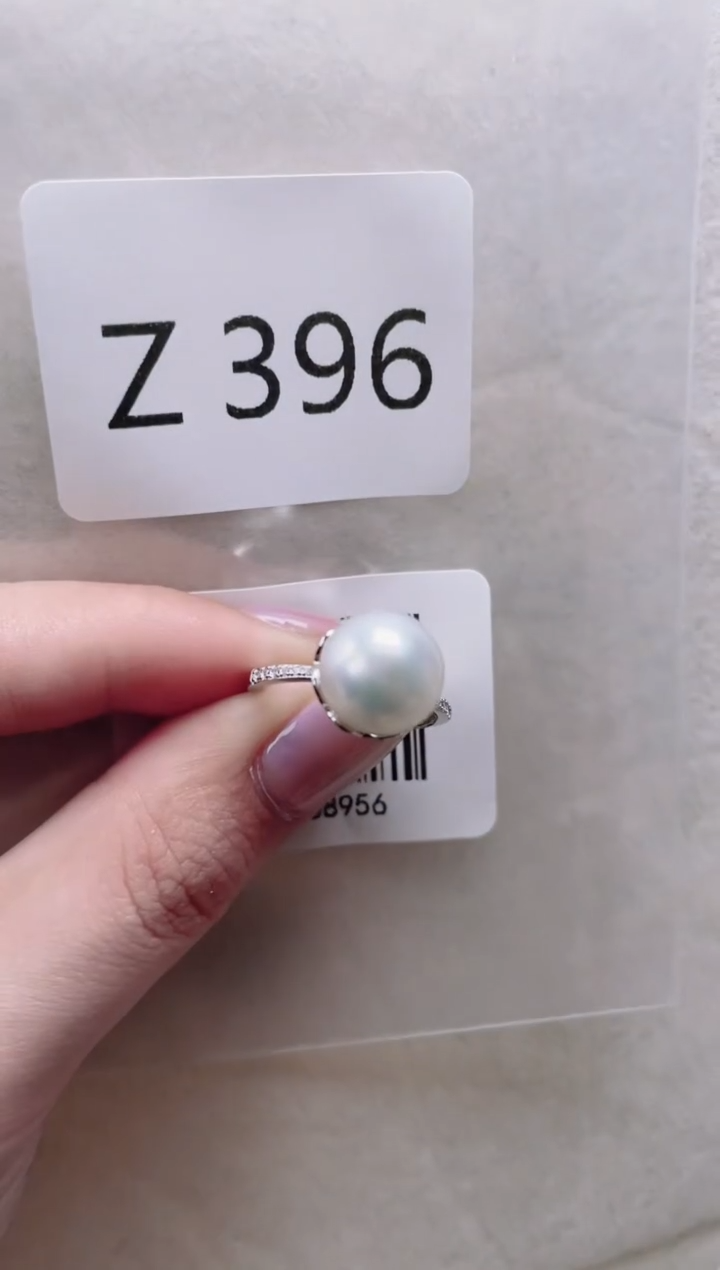 【闪购商品】海水珍珠戒指银S925镶嵌Z396
