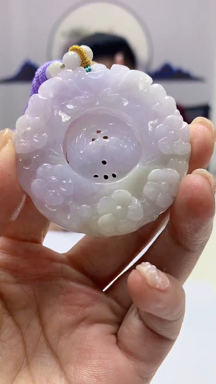 【闪购商品】定制翡翠未镶嵌5152ms-毛货66花鸟