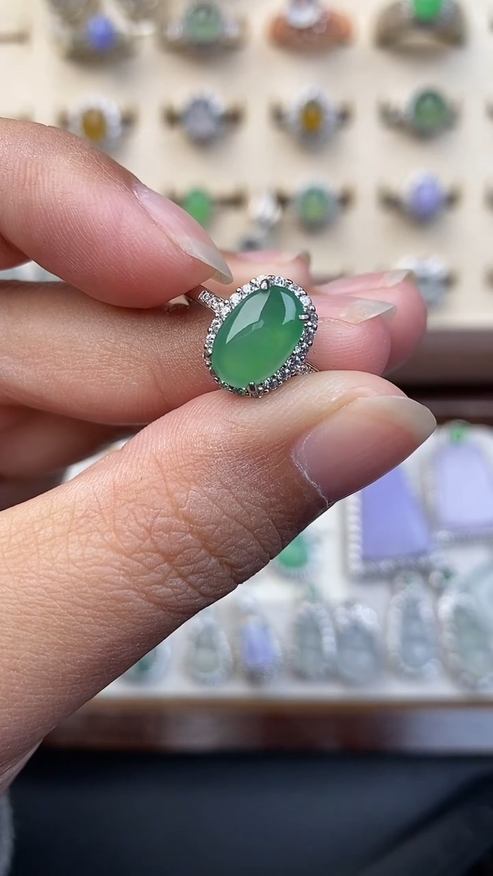 银S925镶嵌定制翡翠5685858