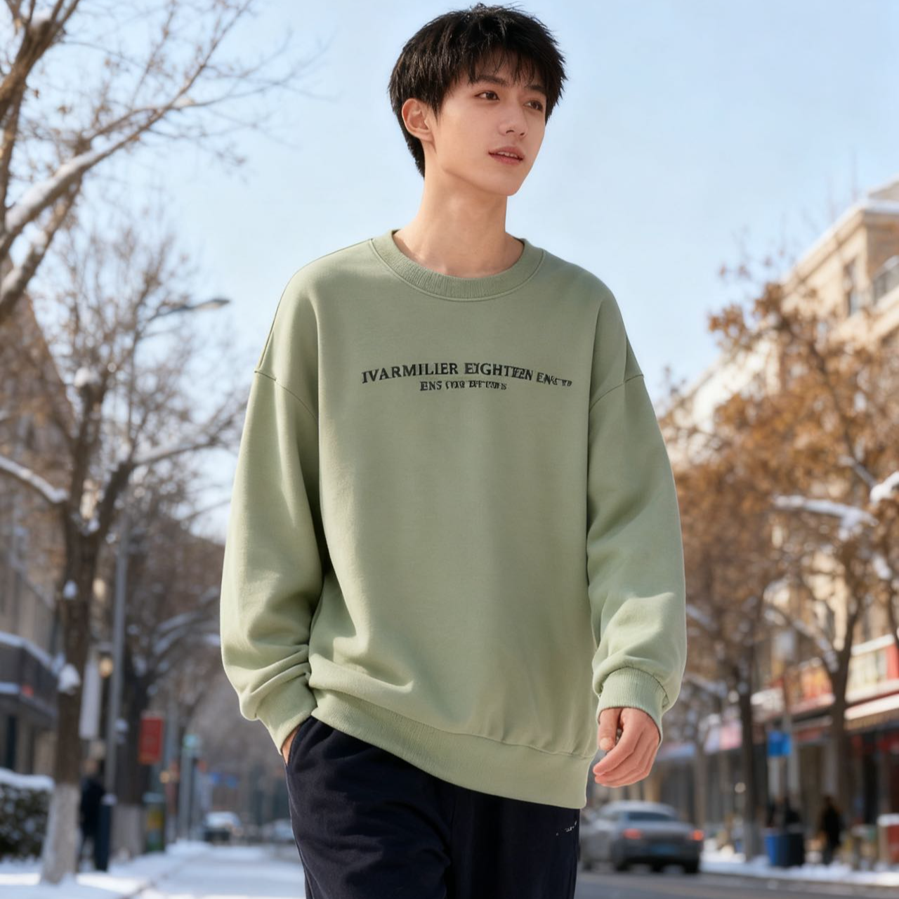 8931352高端专享天花板秋款卫衣卡其绿（靠谱）