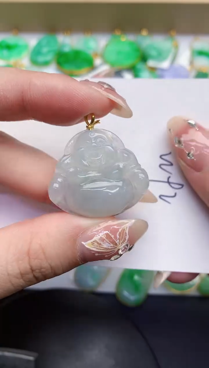 【闪购商品】翡翠颈饰18K金镶嵌0000000000