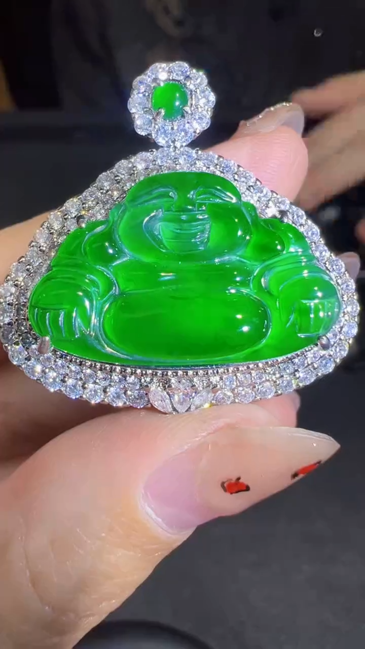 【闪购商品】定制翡翠未镶嵌佛公1