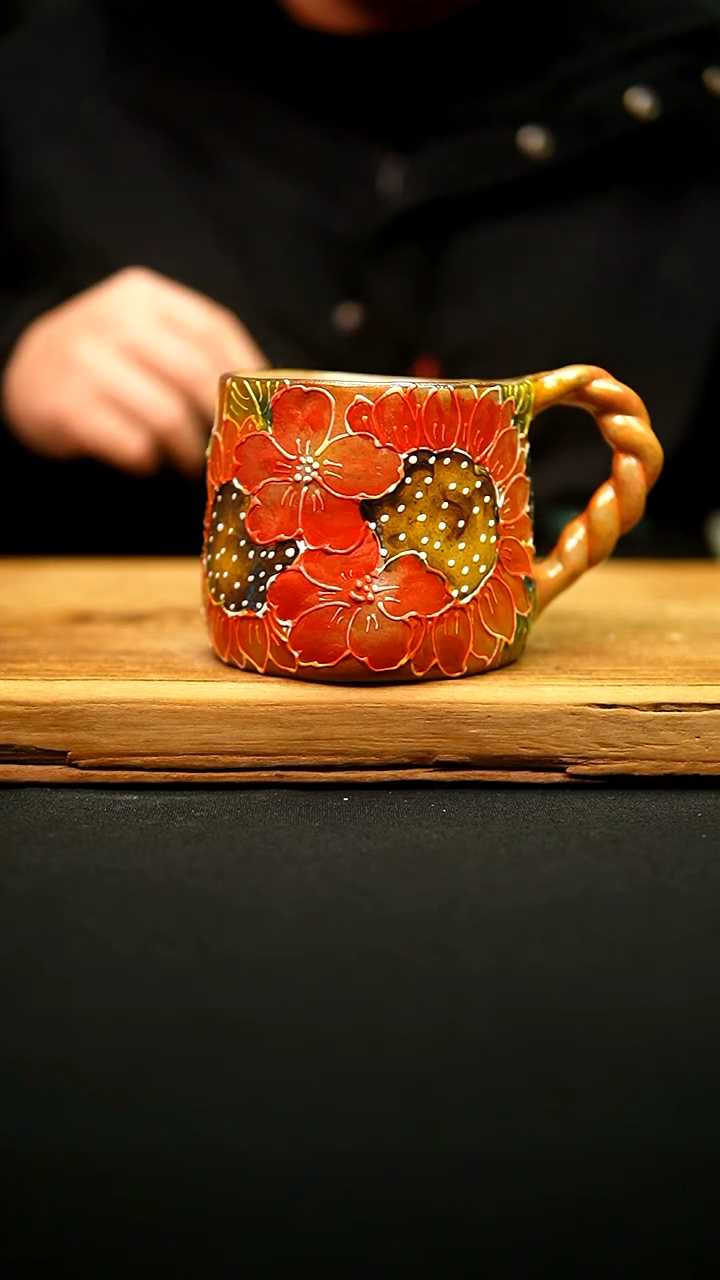 @@陶园瓷舍@@纯手工手绘@高温釉下彩