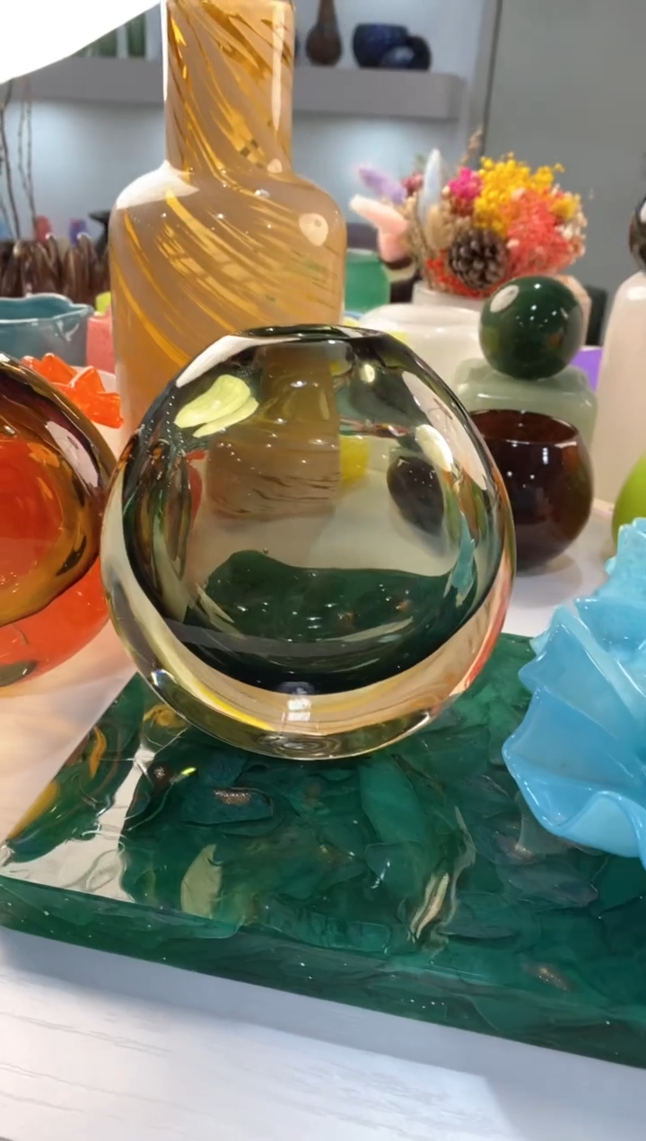 【闪购商品】琉璃慕忆家花瓶微瑕