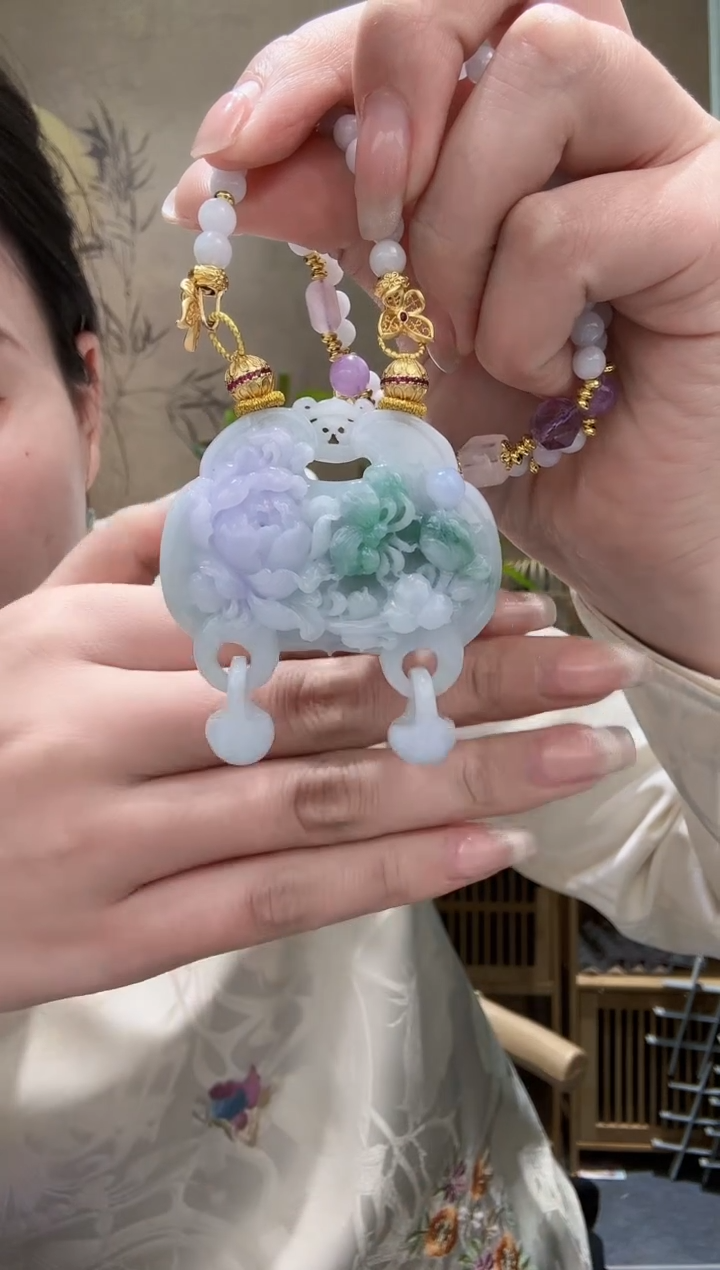 【闪购商品】翡翠耳饰未镶嵌吊坠