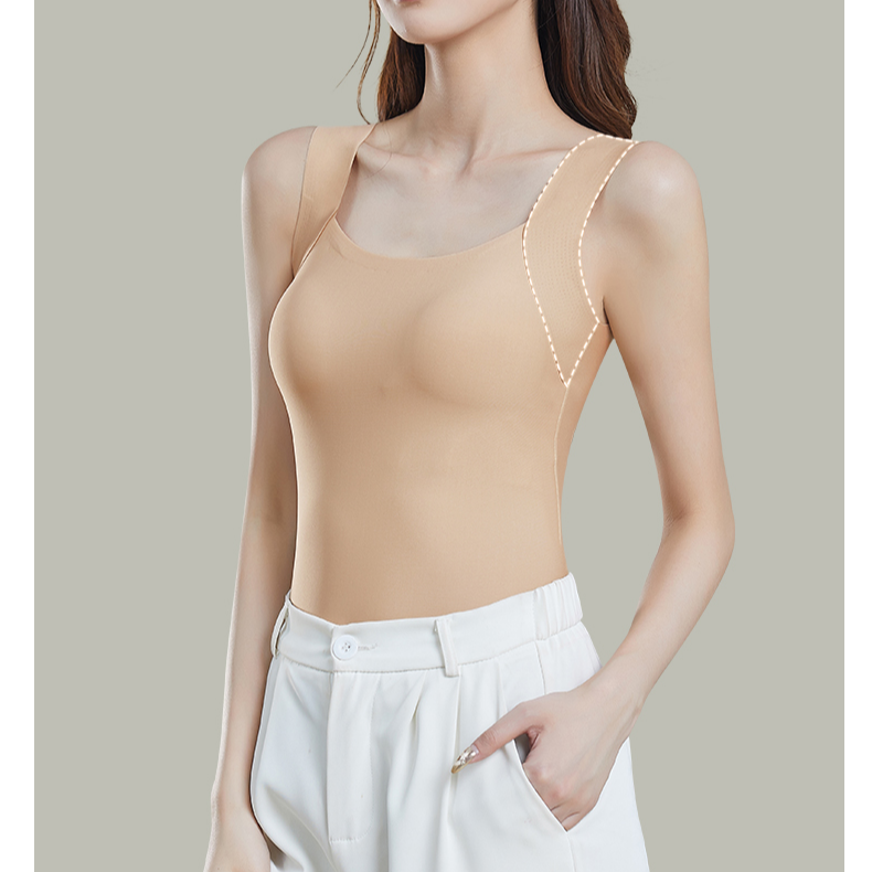纪凡姬/24207-修身型背心三合一肌底衣女长款打底背心