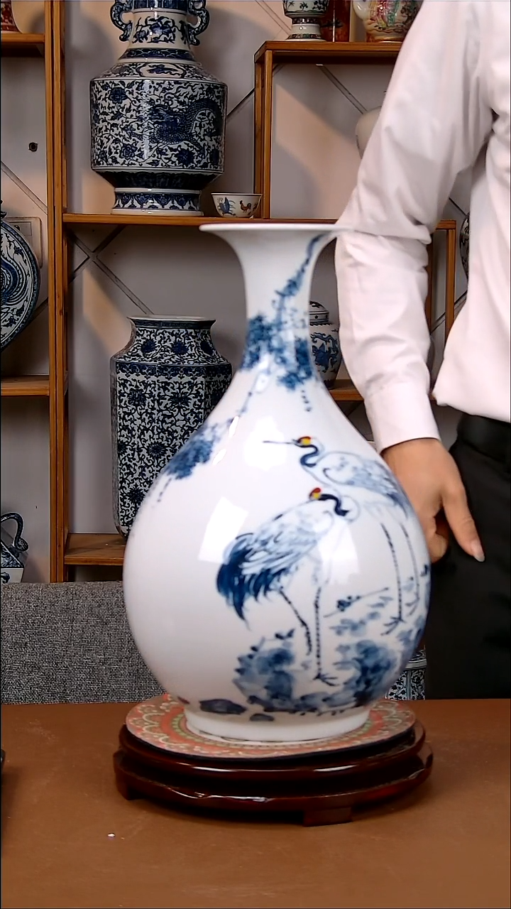 瓶景德镇手工手绘陶瓷摆件15