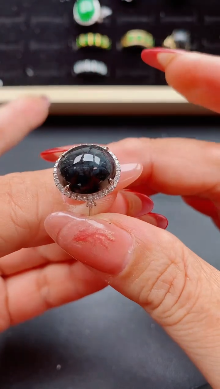 【闪购商品】翡翠戒指银S925镶嵌321321