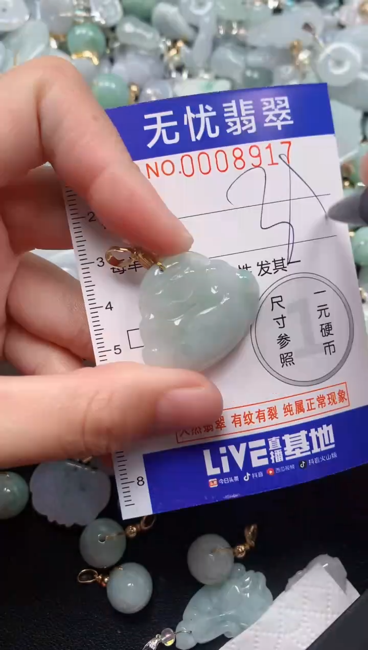 颈饰未镶嵌翡翠8917