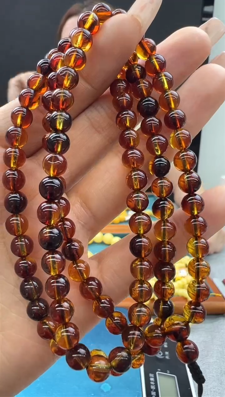 【闪购商品】琥珀颈饰未镶嵌35秒拍号