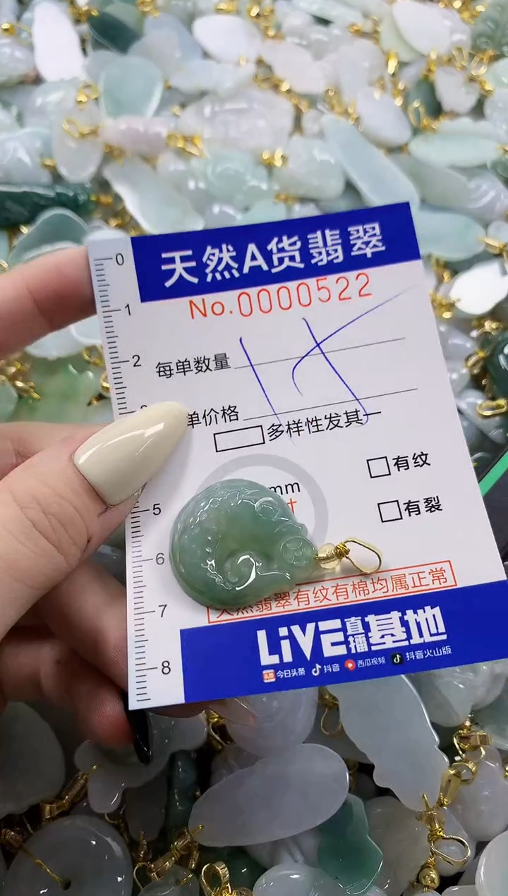 颈饰未镶嵌翡翠天然A货翡翠