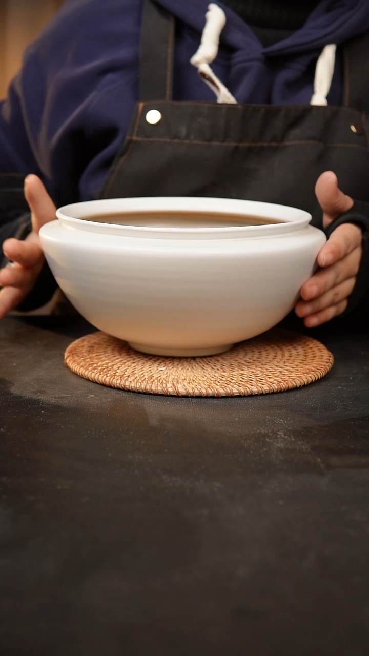 【闪购商品】瓷片泥泥手工花盆口18高10