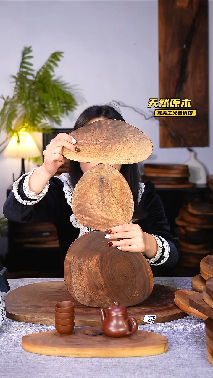 木北美黑胡桃原木.干裂疤结不属于商品质量问题完美主义者慎拍