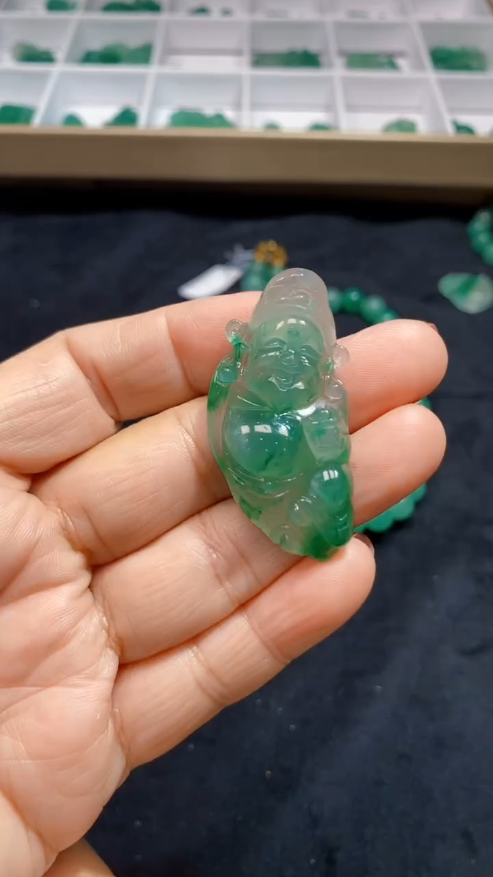 【闪购商品】石英质玉颈饰未镶嵌天然A货非洲翠